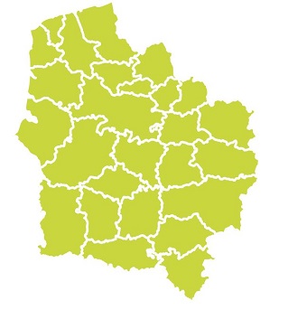 carte du Nord-Pas-de-Calais - Picardie