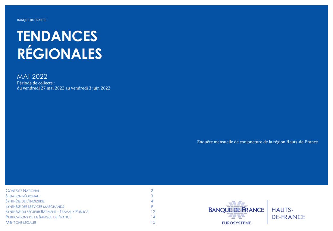 Tendances Régionales Banque de France